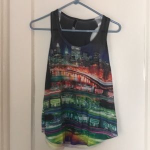 Cityscape Racerback Tank Top